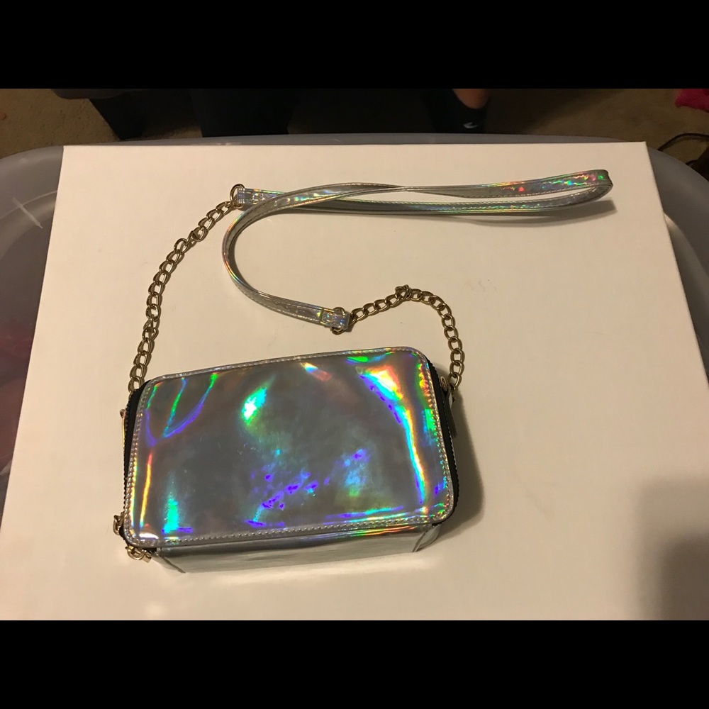 LD holographic crossbody bag